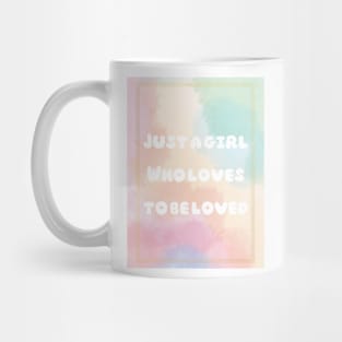 Pastel coloured cute quote bubble writing8 Mug